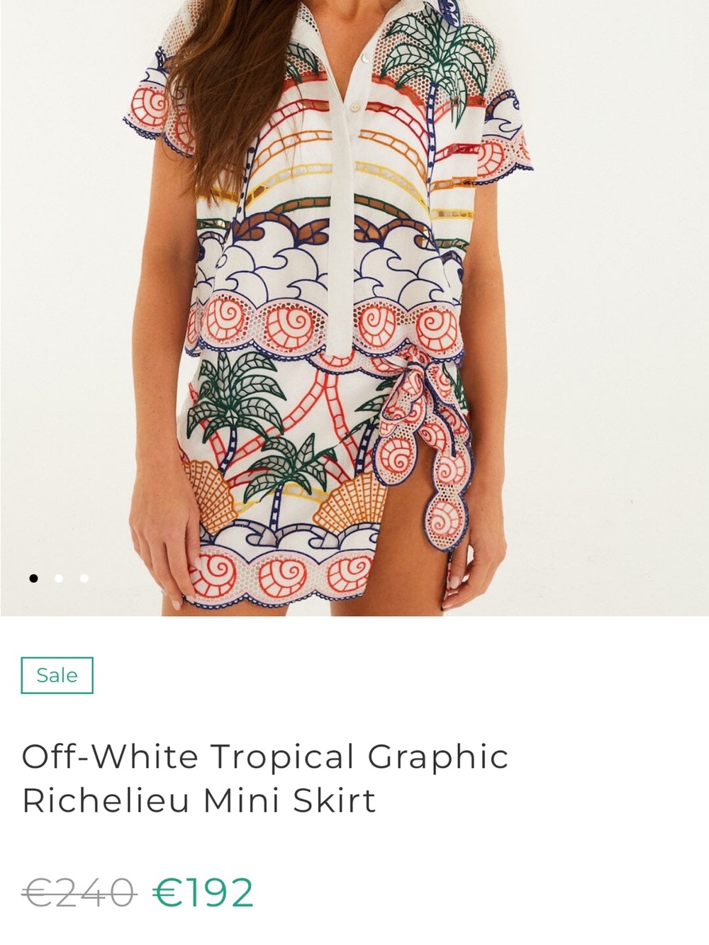 FARM Rio TROPICAL GRAPHIC RICHELIEU SKIRT
OFF WHITE - Picture 7 of 14